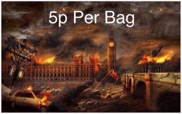 5p per bag: London in flames