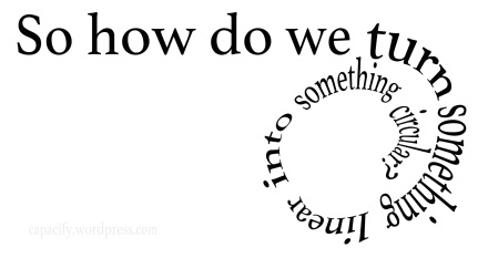 So how do we turn something linear into something circular?