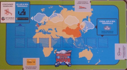Detail from the centre of the Business on the Move game map
