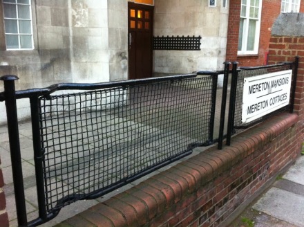 Upcycled stretchers, made into railings
